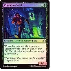 MTG MAGIC THE GATHERING COMMON CROOK (53/314) MARVEL'S SPIDER-MAN NM FOIL